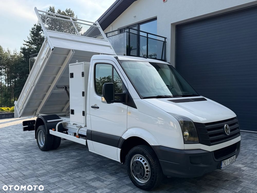 Volkswagen Crafter Wywrotka 2.0 TDI 136km / Fabryczna wywrotka Cabretta / Stan jak nowego! / Oryginalny niski przebieg / Nowe opony / Wywrot tylnozsypowy / FV23% - 3