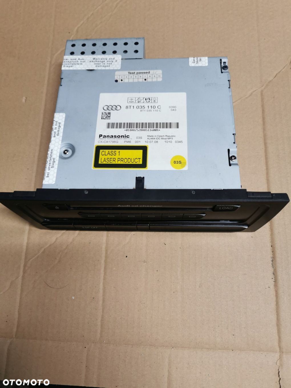 Zmieniarka czytnik CD Audi A4 B8 A5 8T 8T1035110C - 2