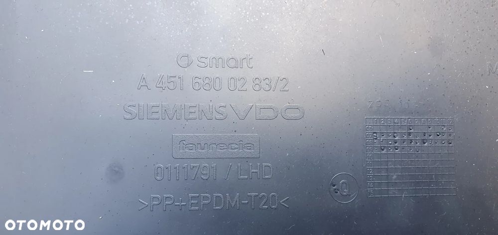 Osłona zaślepka deski konsoli konsola Smart Fortwo II 451 A4516800283 - 7