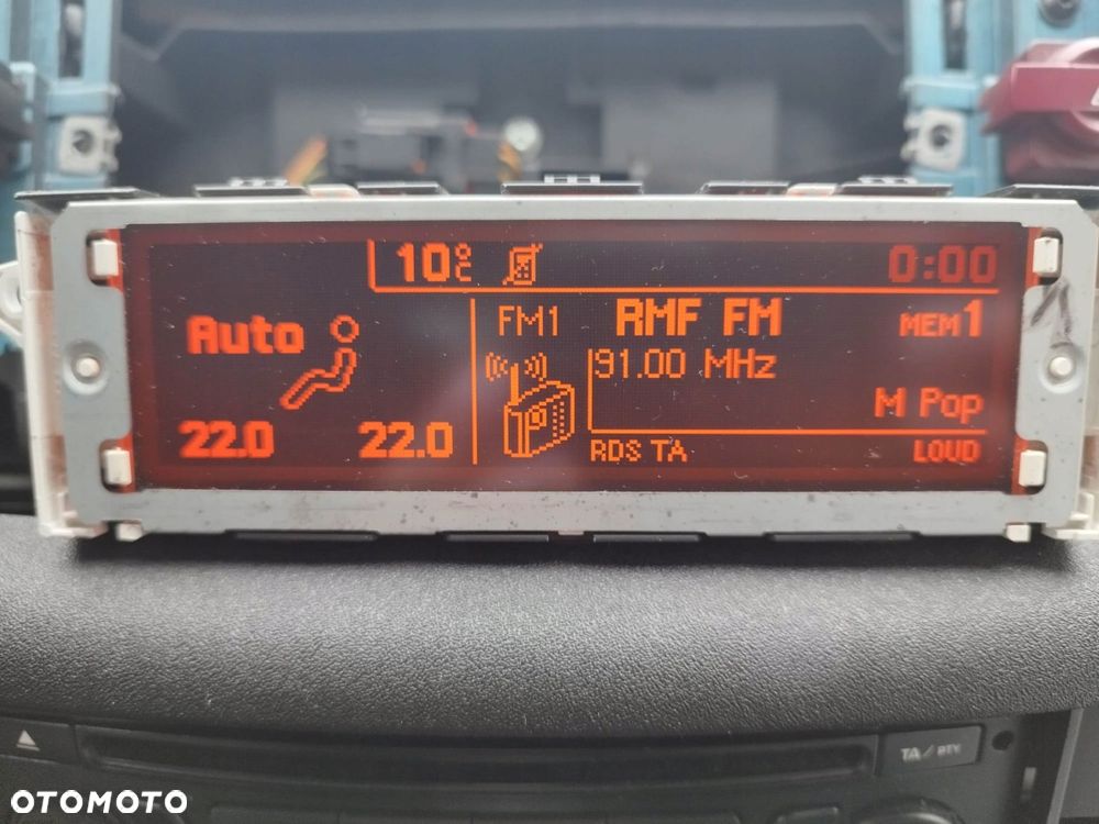 9809842980 wyświetlacz radia konsoli CITROEN JUMPY PEUGEOT EXPERT SCUDO - 5
