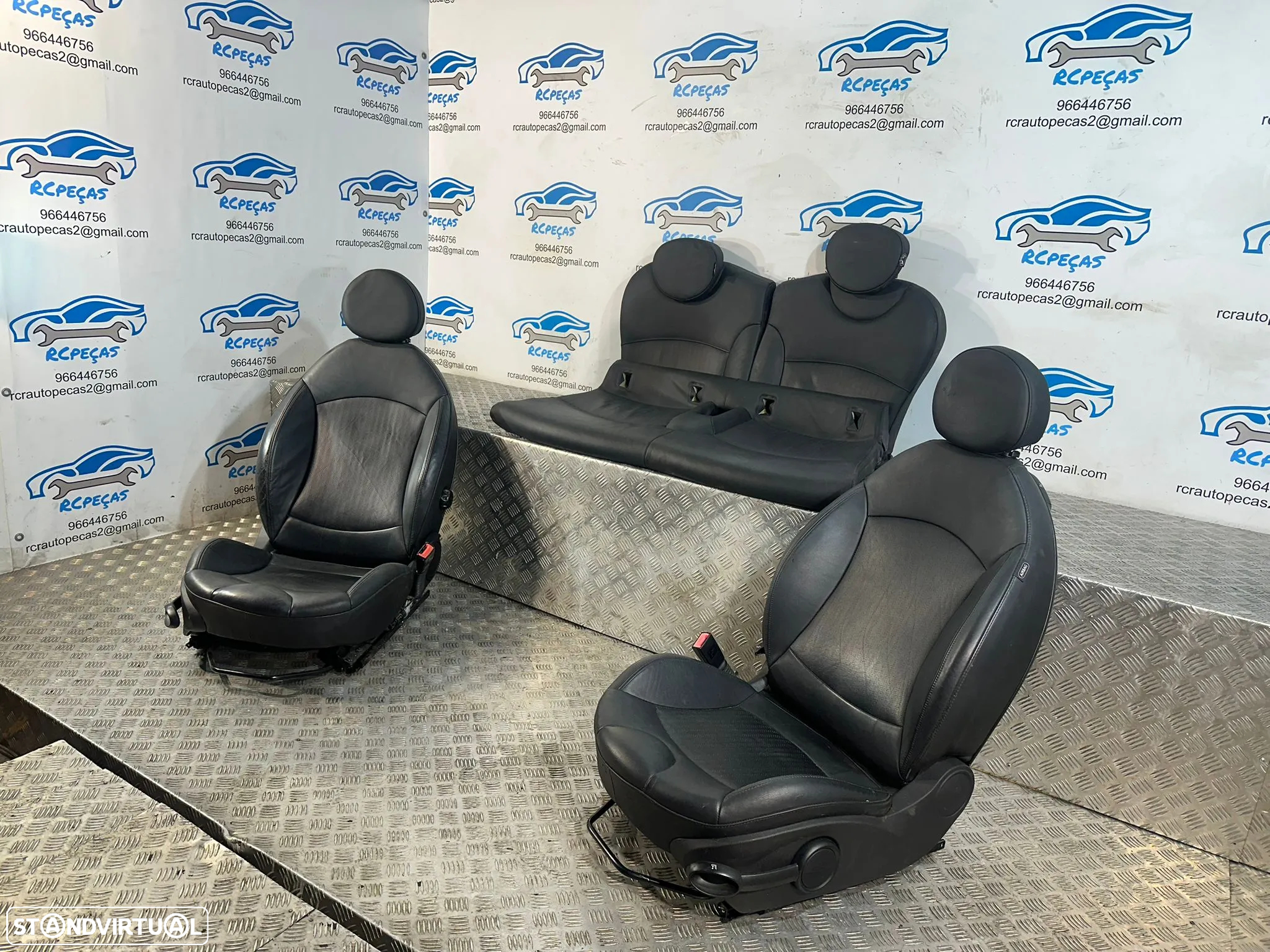 .Conjunto Bancos Pele Perfurada Mini Cooper S One R55 Clubman R56 2006 - 2013 - 8