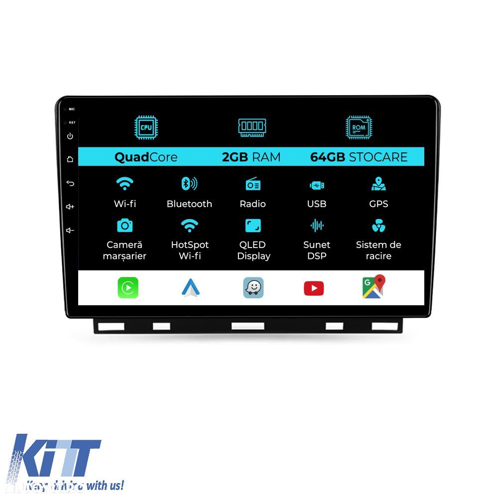 Navigatie Dedicata Renault Clio 5 (2019 - 2024), 9Inch, 2Gb Ram, 64Gb - 1