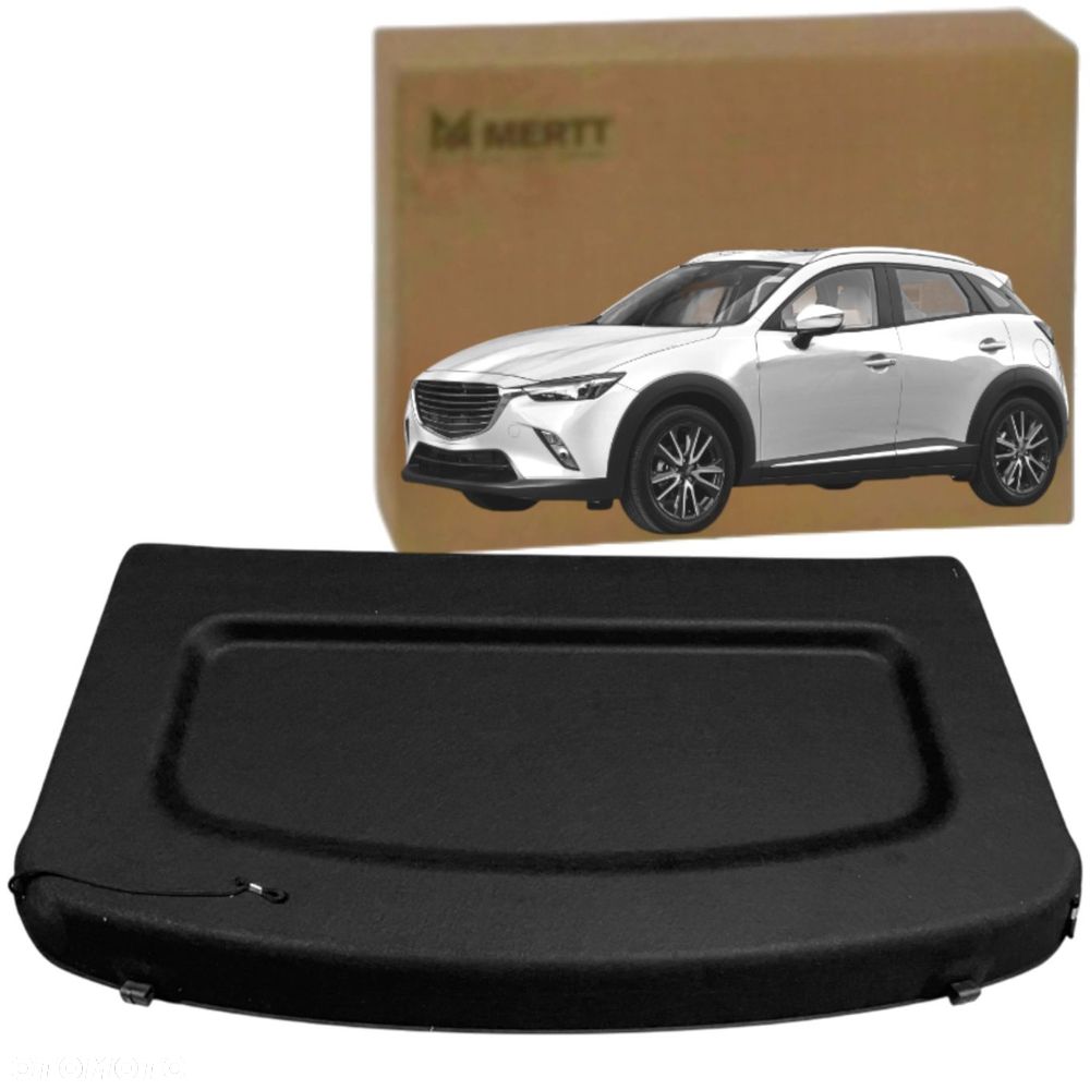 MAZDA CX3 CX-3 2015-2021 TYLNA PÓŁKA BAGAŻNIKA CZARNA D10E68310 - 1