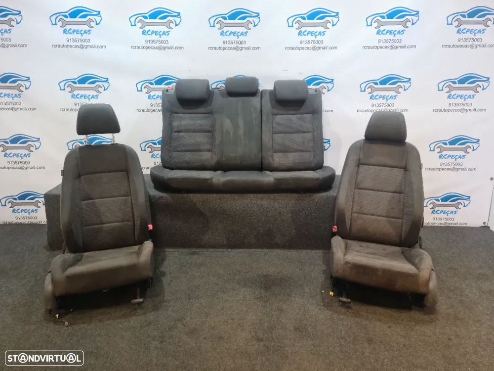 BANCO BANCOS TECIDO FRONTAL FRENTE TRASEIRO TRÁS AIRBAG VW VOLKSWAGEN GOLF V 5 MK5 1K - 9