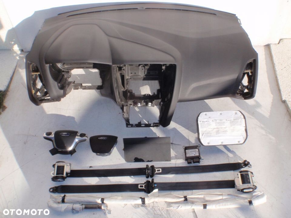 FORD FOCUS MK3 DESKA KONSOLA KOKPIT PULPIT PÓŁKA PARAPET PODUSZKI AIRBAG PASY PAS - 2