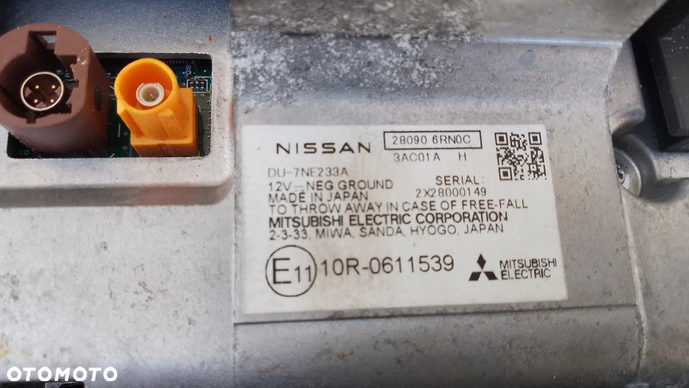 NISSAN QASHQAI III J12 23R NAWIGACJA NAVI EKRAN WYŚWIETLACZ 280906RN0C 28090 6RN0C - 10