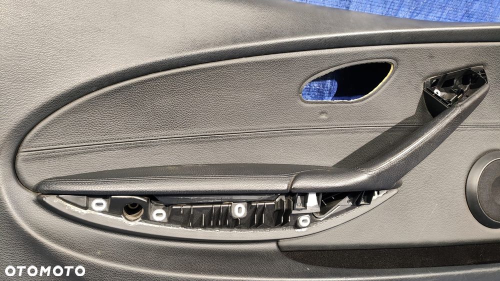 BOCZEK TAPICERKA DRZWI LEWY PRZÓD CZARNY PODUSZKA AIRBAG BMW E63 E64 - 4