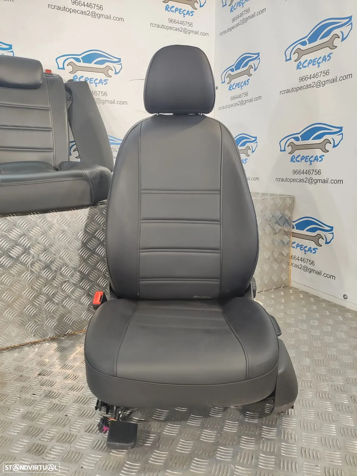 .BANCOS PELE SINTÉTICA AUDI A4 B8 FRENTE FRONTAL TRASEIRO TRÁS AIRBAG PRÉ TENSORES - 8