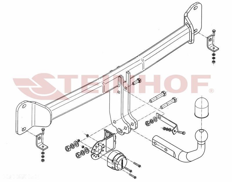 Hak holowniczy + MODUŁ 7PIN do BMW SERIA 5 F10 Sedan F11 Touring - 3