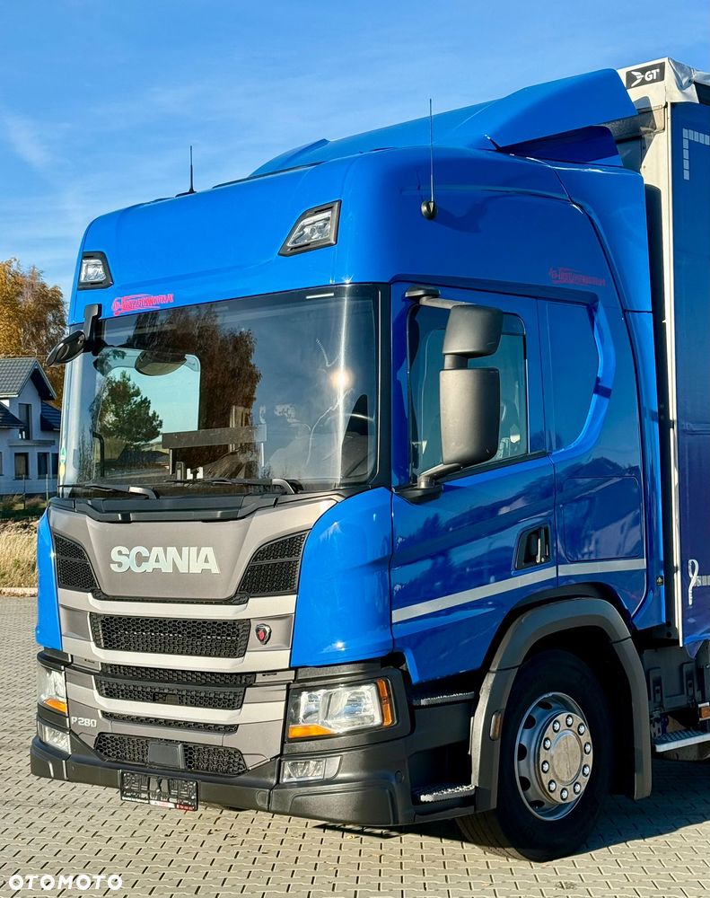 Scania P280 / FIRANKA / 20 EUROPALET / SYPIALKA / SILNIK 6 / AUTOMAT / EURO 6 / NISKI PRZEBIEG / 12.2021 ROK - 8