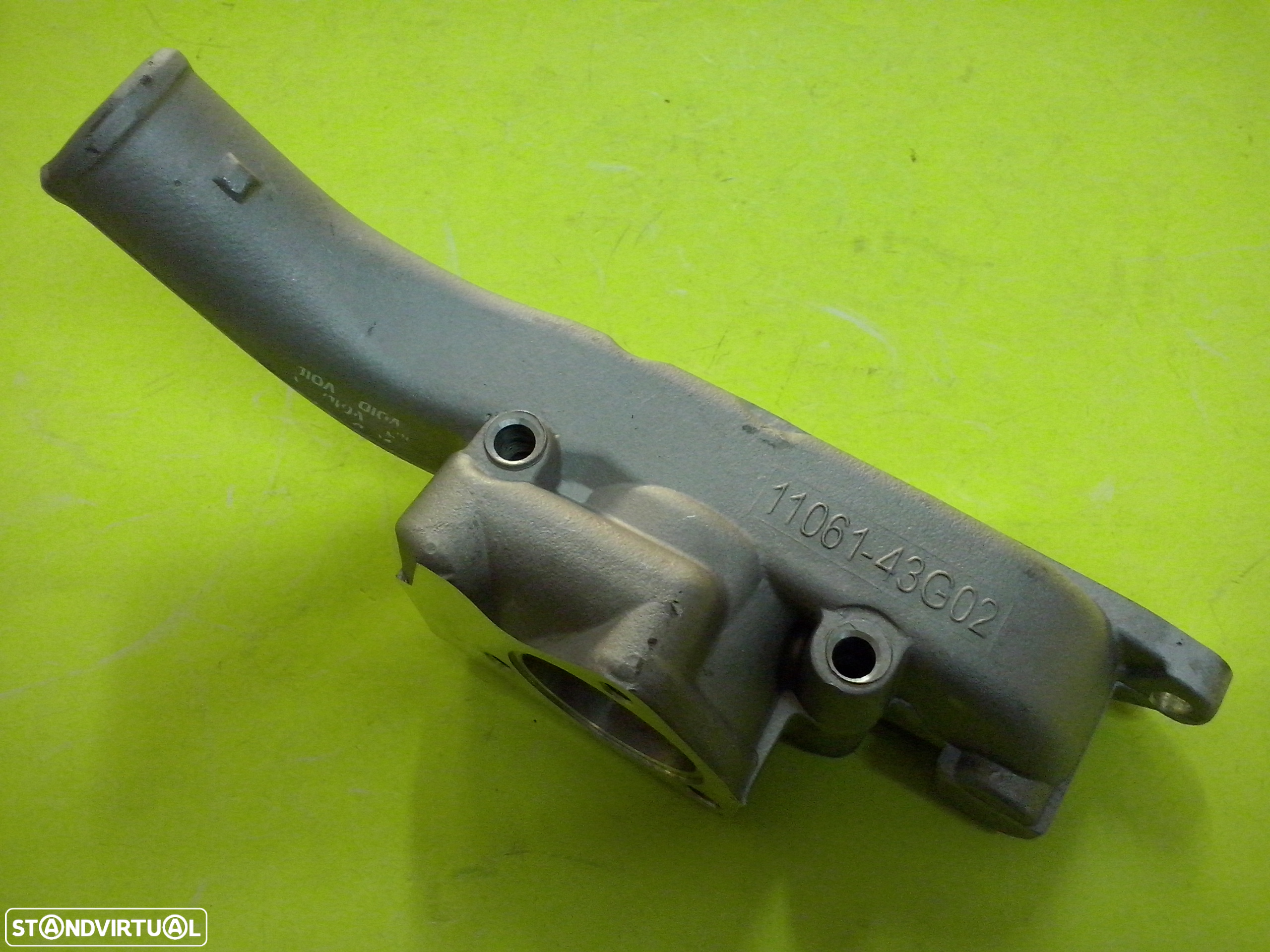 Corpo Caixa termostato Nissan Pickup D21 motor TD25 NOVA - 2