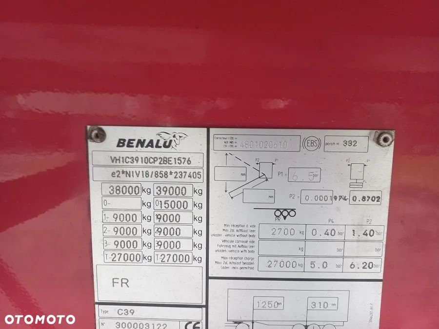 Benalu C39 80M/oś skrętna/myjka - 5