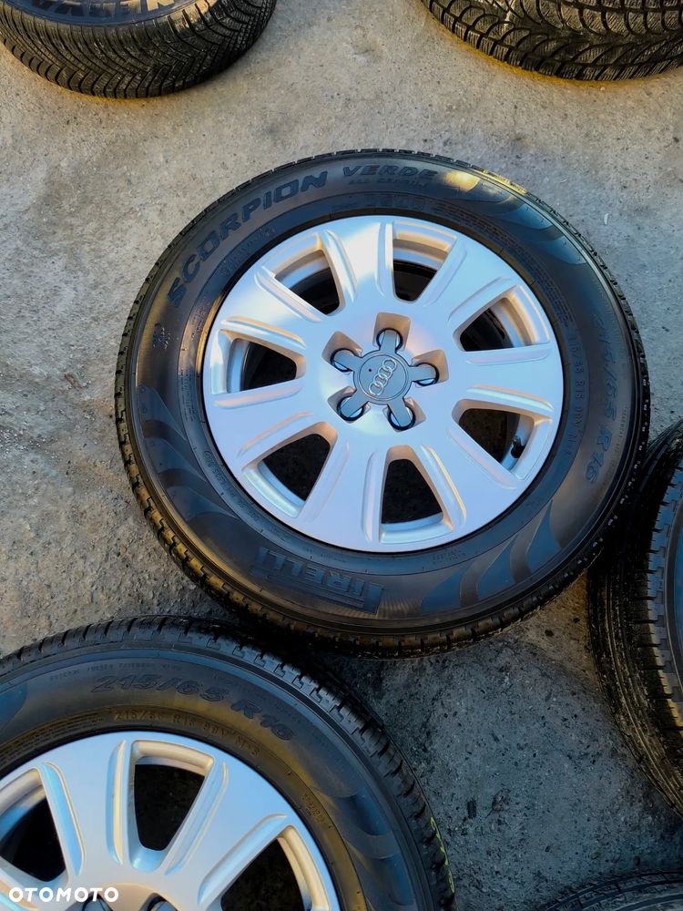5x112 Alufelgi Felgi Aluminiowe 16 Koła Całoroczne Wielosezonowe AUDI A3 8V 8P A4 B5 B6 B7 A6 C5 C6 Q2 Q3 VW SEAT SKODA 7mm Legnica ALU-RAD 215/65 - 7