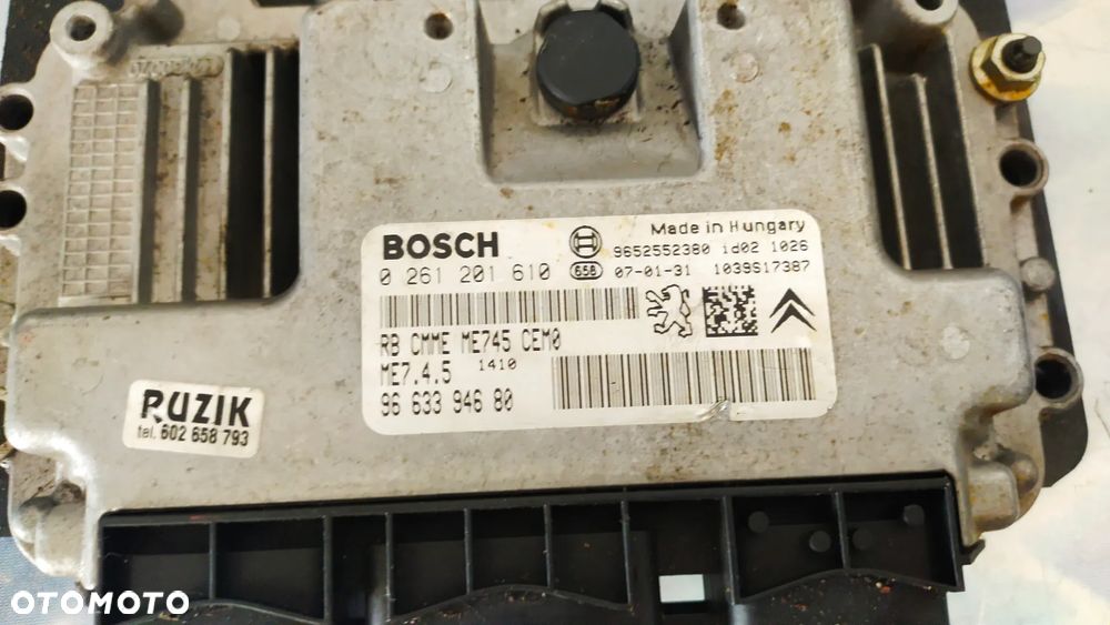 PEUGEOT 307 1.6 KOMPUTER silnika 0261201610 - 2