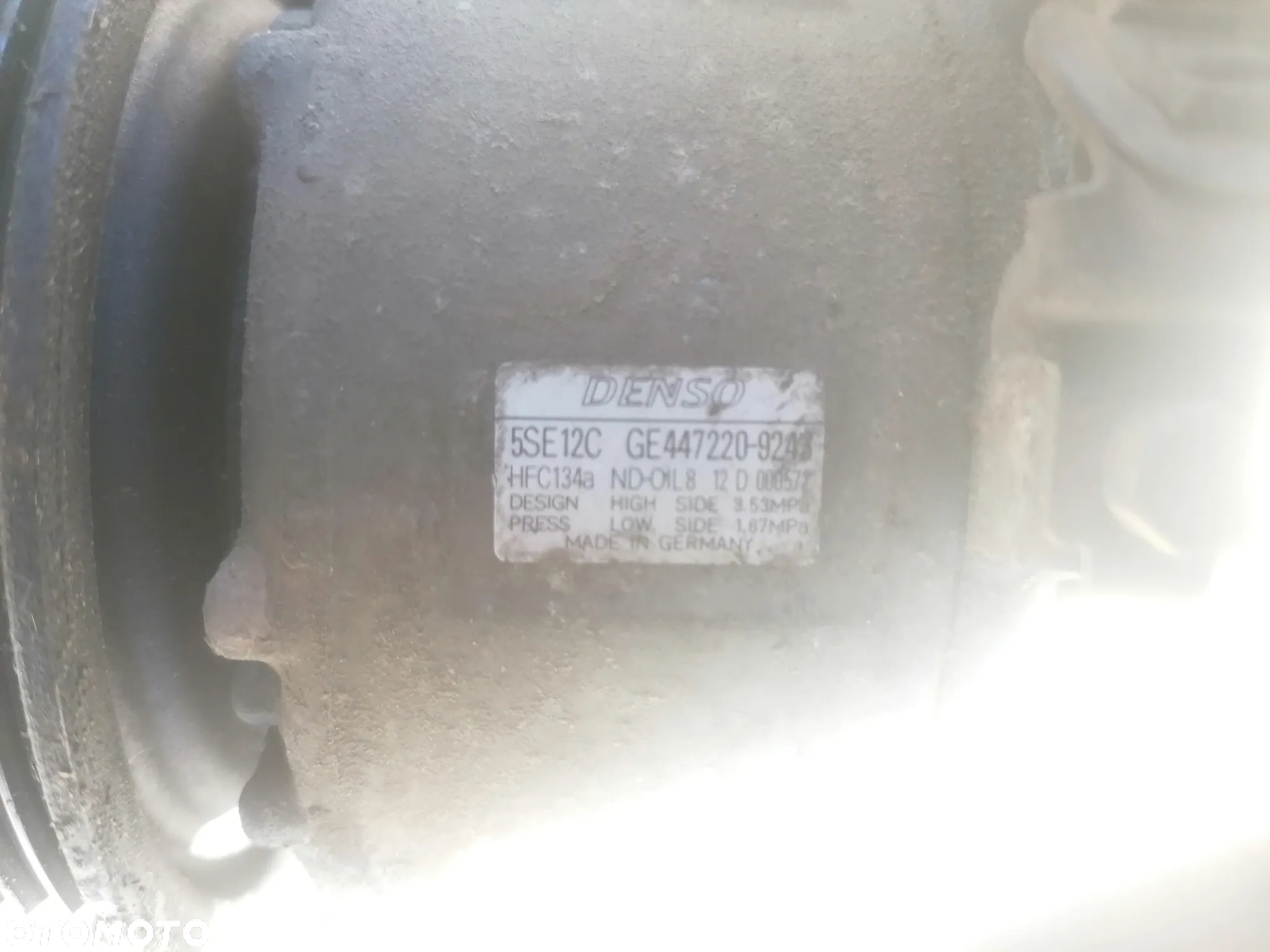 Toyota Avensis t25 1.8 2.016V 2.0 D4D kompresor sprezarka przewody chłodnie wentylator - 10