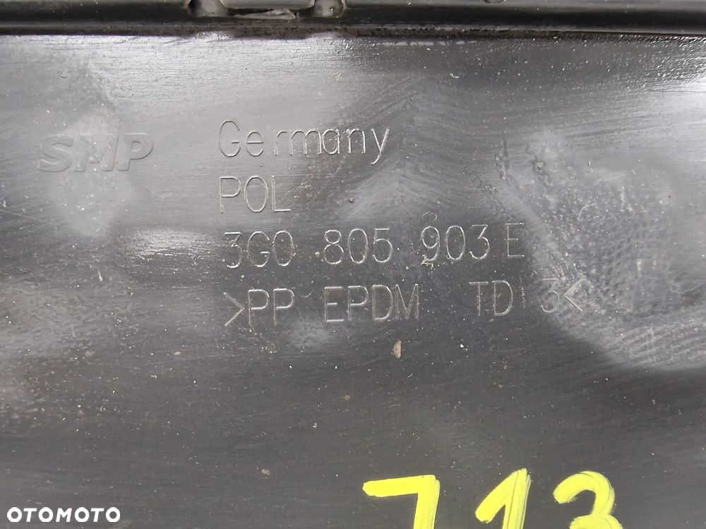 VW PASSAT B8 3G0 14- OSŁONA / PŁYTA POD ZDERZAK PRZEDNI , NR 3G0805903E , NR AUKCJI OSŁ713 - 6