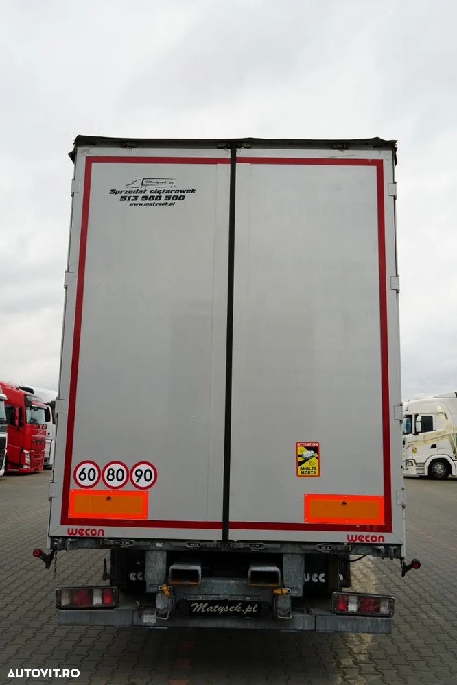 Wecon REMORCA - 7,7 M / AXĂ CULISANTĂ / ACOPERIȘ CULISANT / ȘINGURI CĂRUCIOR / SAF - 13