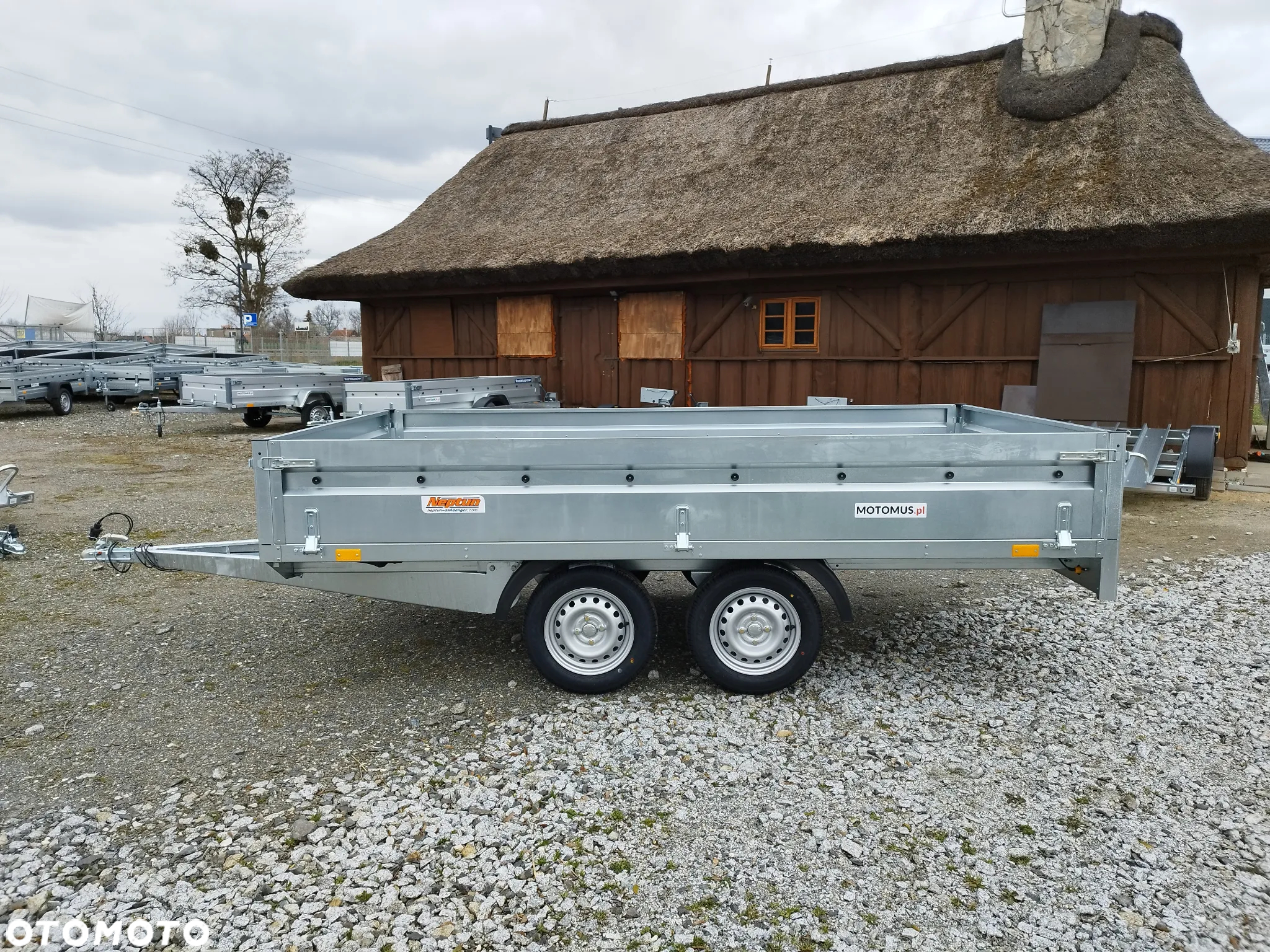 Neptun Przyczepa Neptun N7-320 2 KPS 320x168x40 2 osie koła pod spodem mocna rama platforma - 7