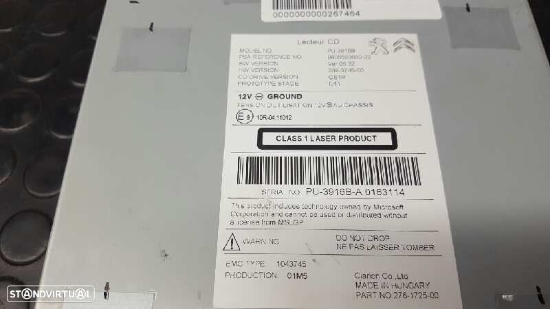 SISTEMA AUDIO / RADIO CD CITROEN DS4 DESIGN - 7