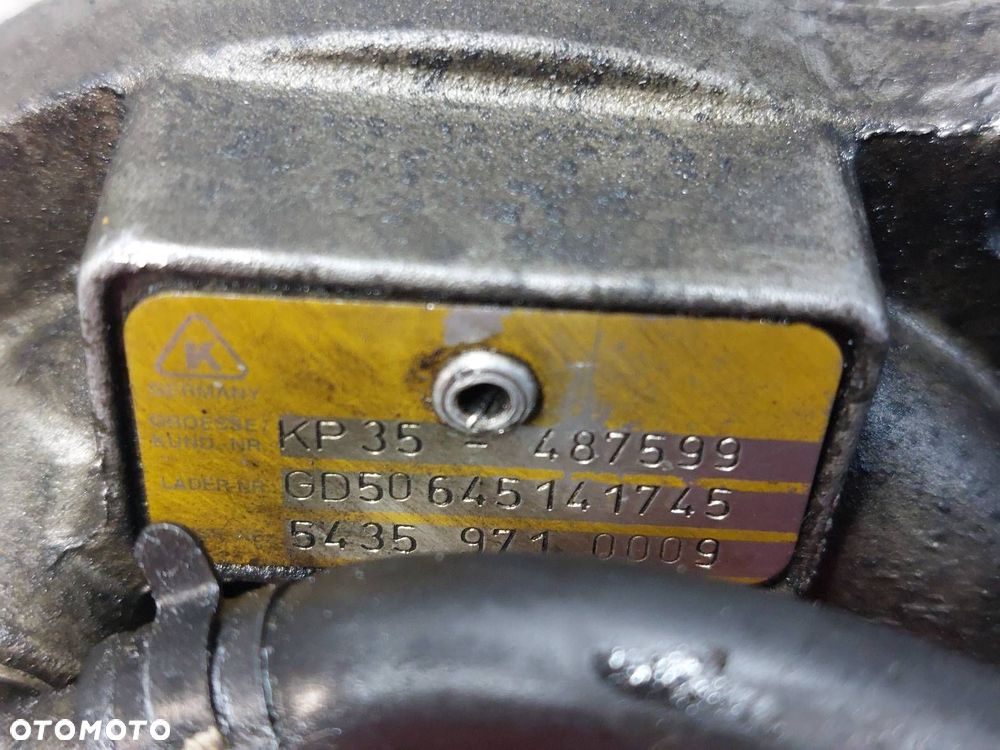TURBOSPRĘŻARKA TURBINA FIESTA MK5 1.4 TDCI KP35-487599 54359710009 - 8