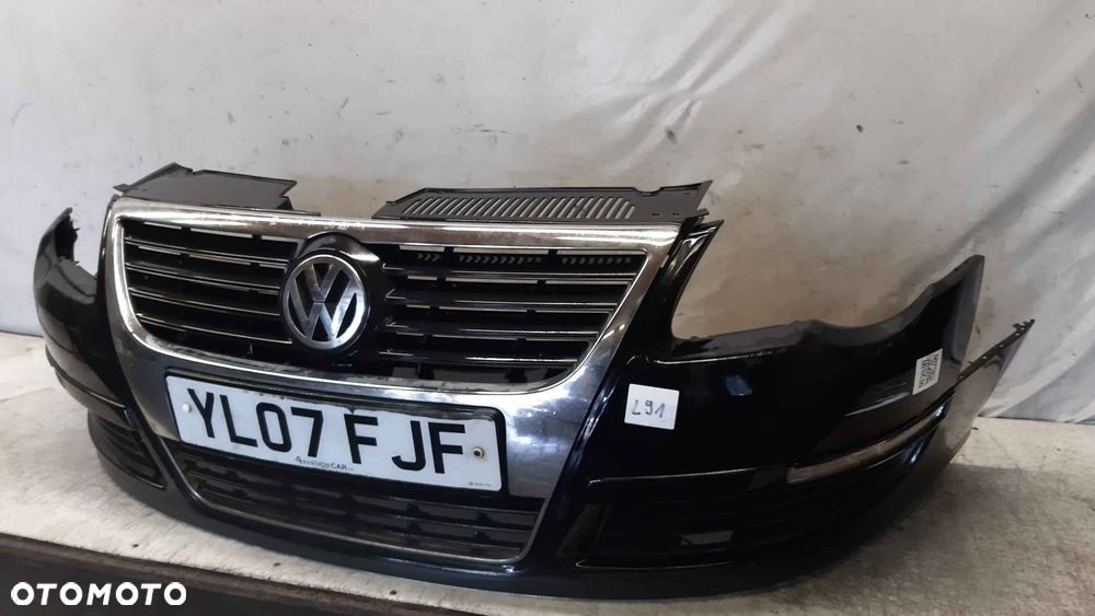 } ZDERZAK PRZÓD PRZEDNI VW VOLKSWAGEN PASSAT B6 LC9Z CZARNY DO MALOWANIA ! - 2