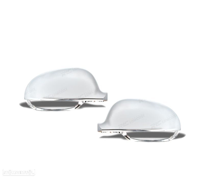 CAPAS TAMPAS DE ESPELHO RETROVISOR VOLKSWAGEN VW ALUMINIO ESCOVADO - 1