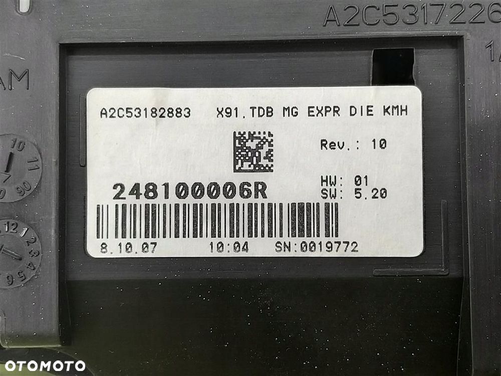 Licznik Renault Laguna III 2007-2015 2,0 DCI A2C53172264 248100006R - 5