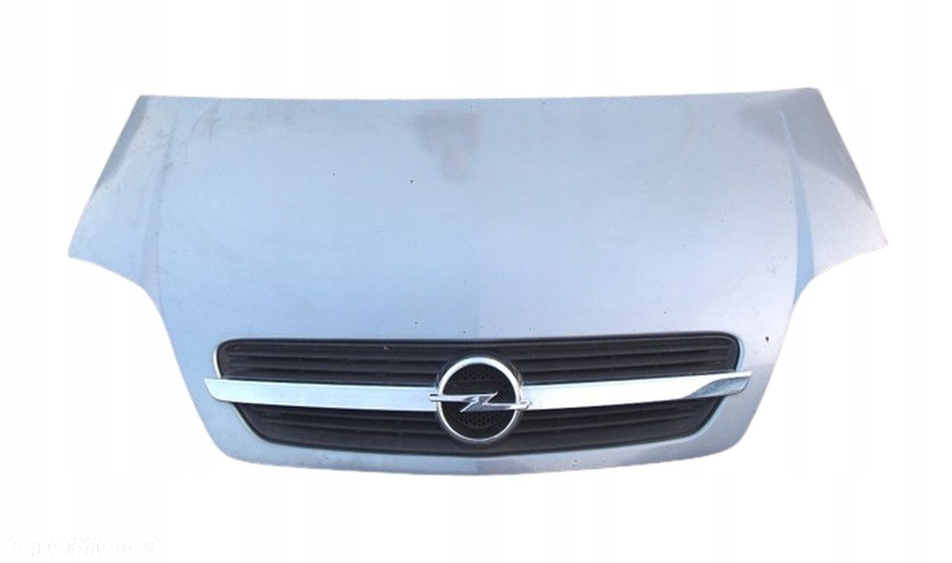 MASKA POKRYWA SILNIKA + ATRAPA / GRILL OPEL MERIVA A SREBRNA - 2