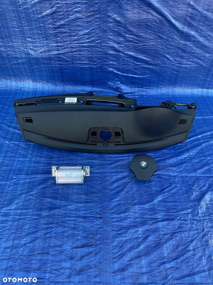 BMW E90 E91 E92 E93 PRZEDLIFT DESKA ROZDZIELCZA KONSOLA KOKPIT PODUSZKI AIRBAG ORYGINAŁ KOMPLET EUROPA - 1