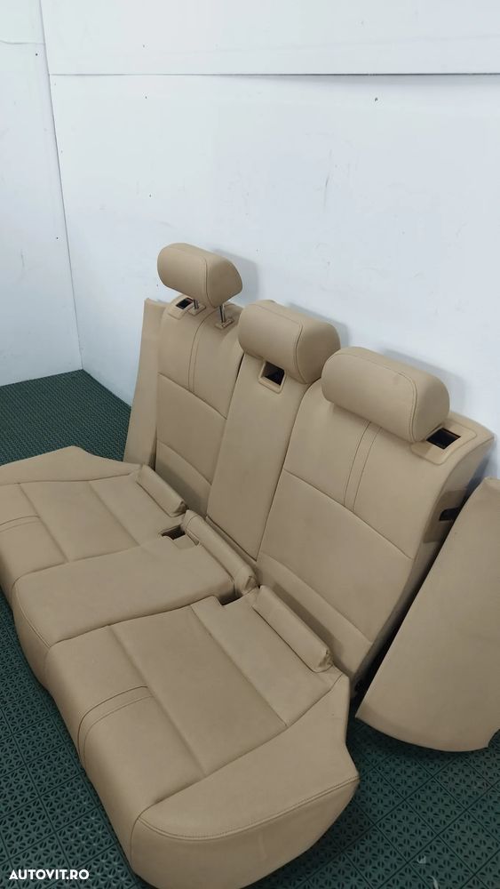 Scaune sport piele bej BMW X3 E83 Facelift de pe masina de Europa( fara incalzire) - 8