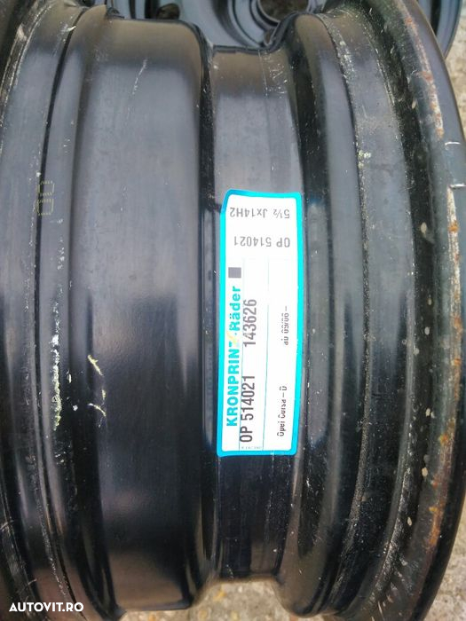 Jante tabla 4x100, 4x108, 5x100, 5x114,3 , 5x112, 5x108  Renault,Seat, Opel,Ford, Peugeot, Logan - 4