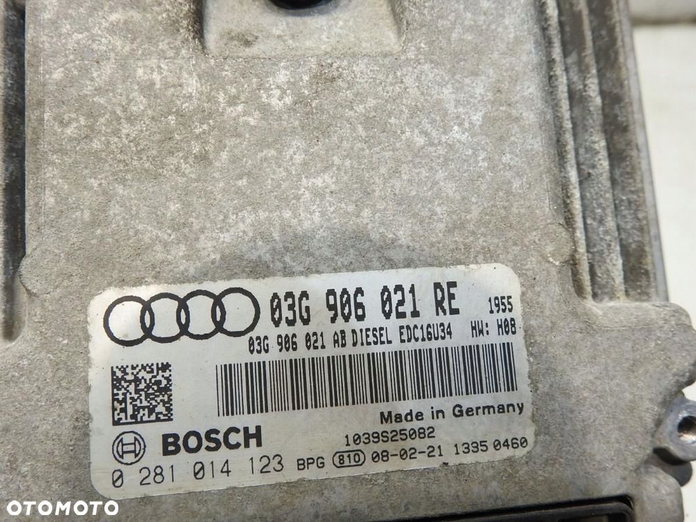 ZESTAW IMMO KOMPUTER AUDI A3 8PA 1.9 TDI 03G906021RE 8P0907279K 1K0907530P - 5