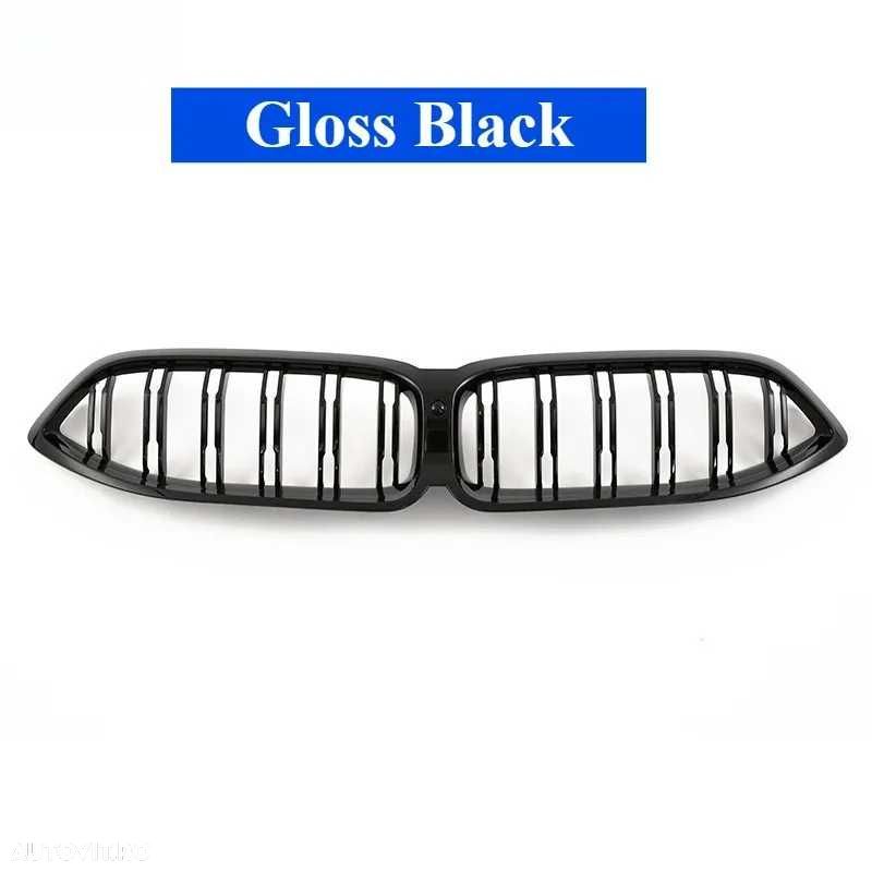Grile Nari Duble M BMW Seria 8 G14 G15 G16 LCI 2022+,  Negru Lucios - 3