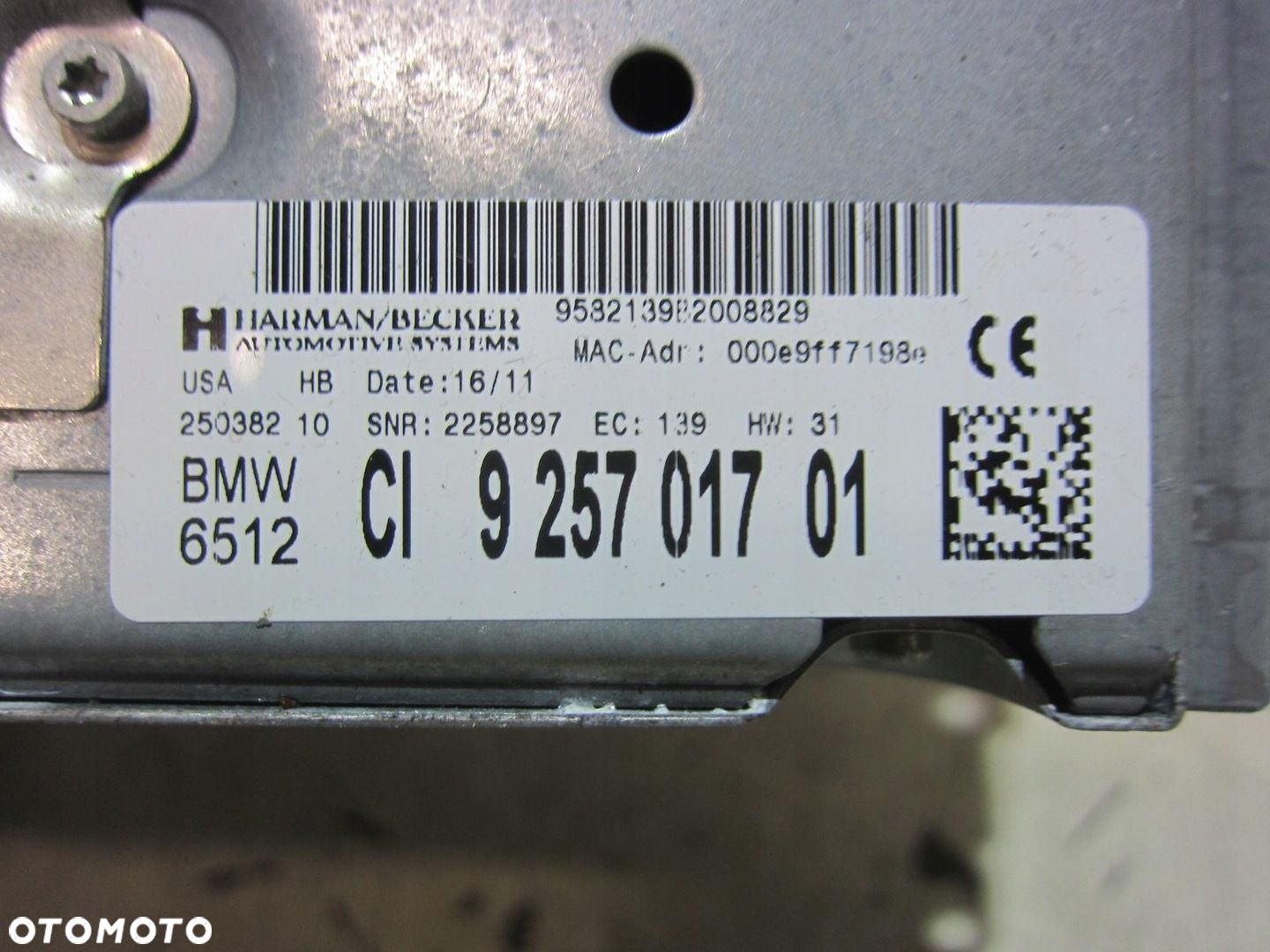 BMW X3 F25 F07 MODUŁ RADIO NAWIGACJI CZYTNIK CIC 9257017 9293405 9220070 - 6