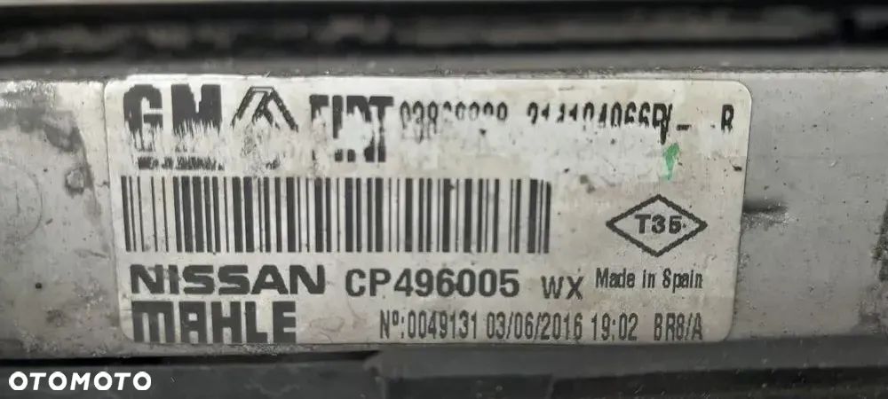 RENAULT TRAFIC III VIVARO B 1.6 DCI PRZEDNI PAS KOMPLET CHŁODNIC - 10