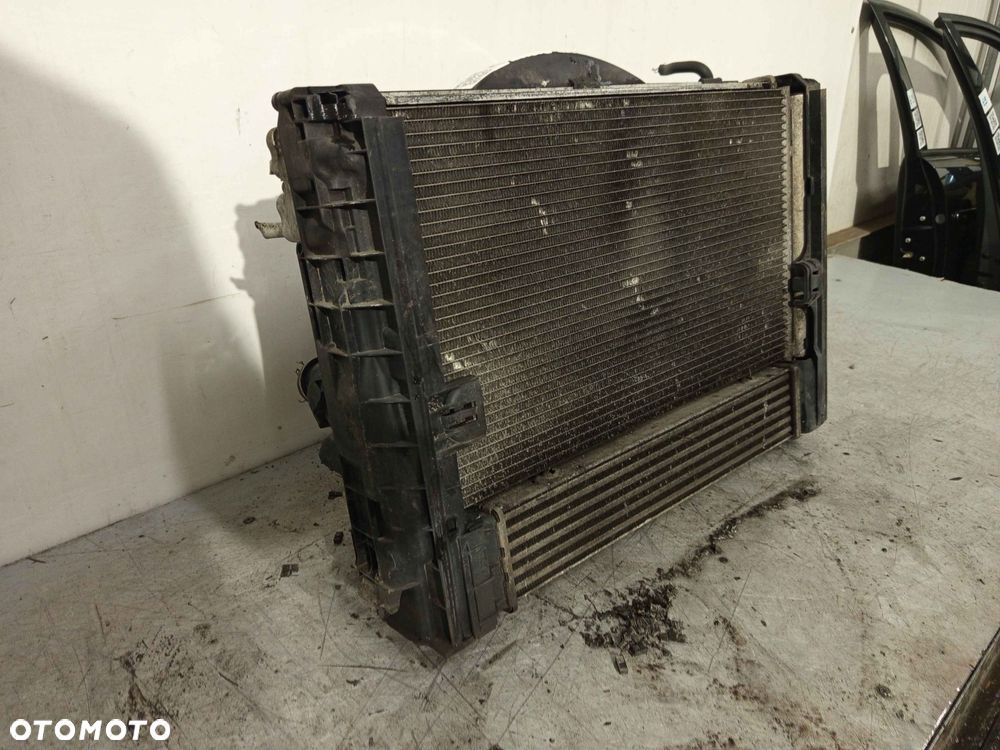 + CHŁODNICA WODY CIECZY BMW E90 E91 E92 E93 E87 1.8D 2.0D 2.5D DIESEL WENTYLATOR KLIMATYZACJA KOMPLET ! - 3