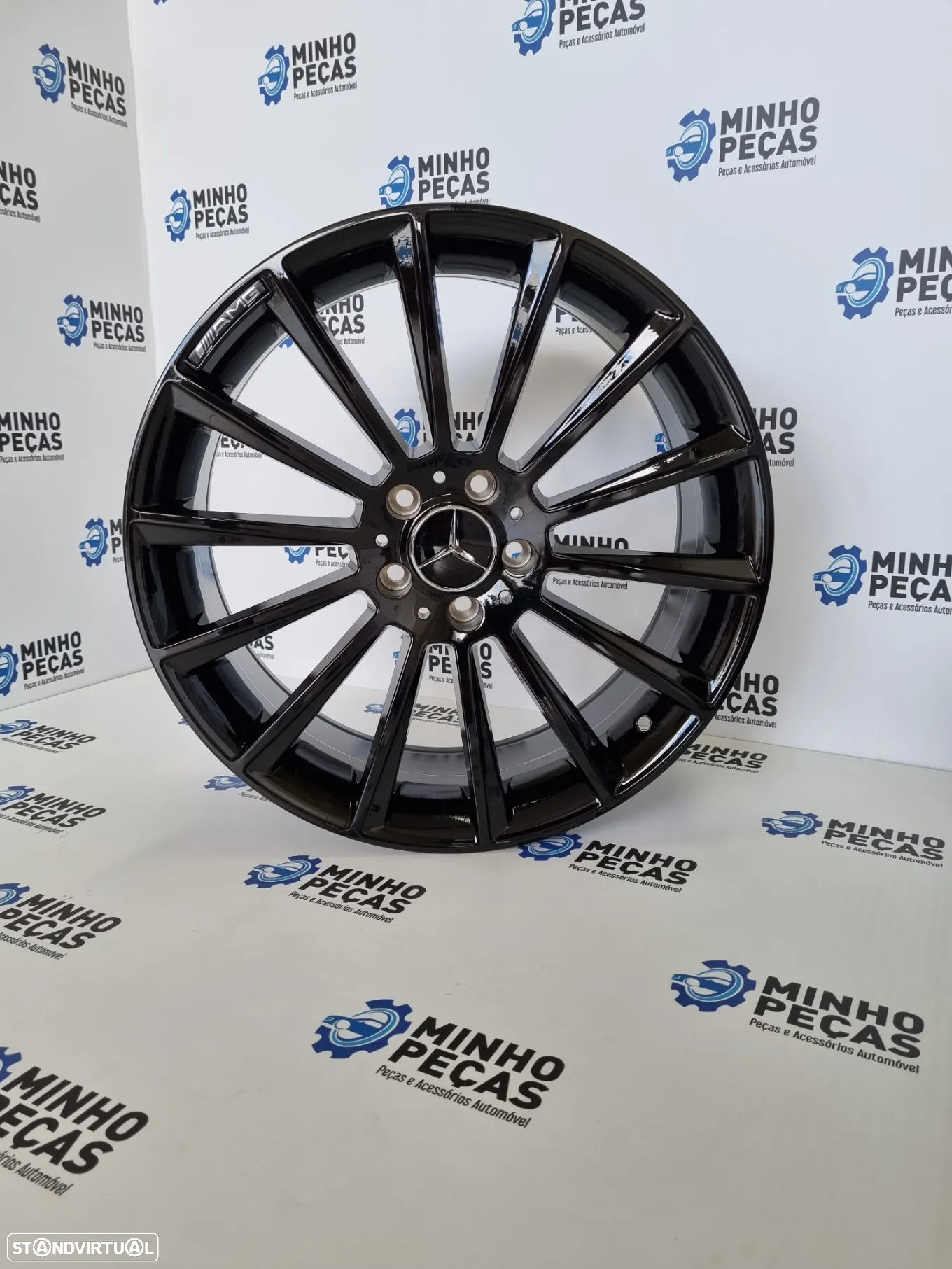 Jantes Mercedes (C63) AMG Turbine em 20 Preto Brilho - 9