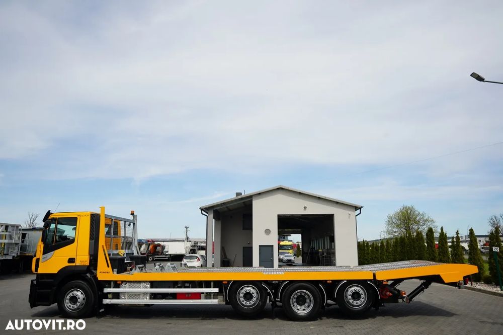 DAF STRALIS 420 / 8X4 / AUTOTURISM CAMION / PLATFORMĂ 10 M / ROTIERE HIDRAULICE / 2 AXE DE RIDICARE ȘI DIRECȚIE / COMPLET AIRMATIC / CAMERĂ / - 11