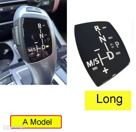 Capa autocolante ///M botão IDrive ou para manete cx. automática BMW - 8