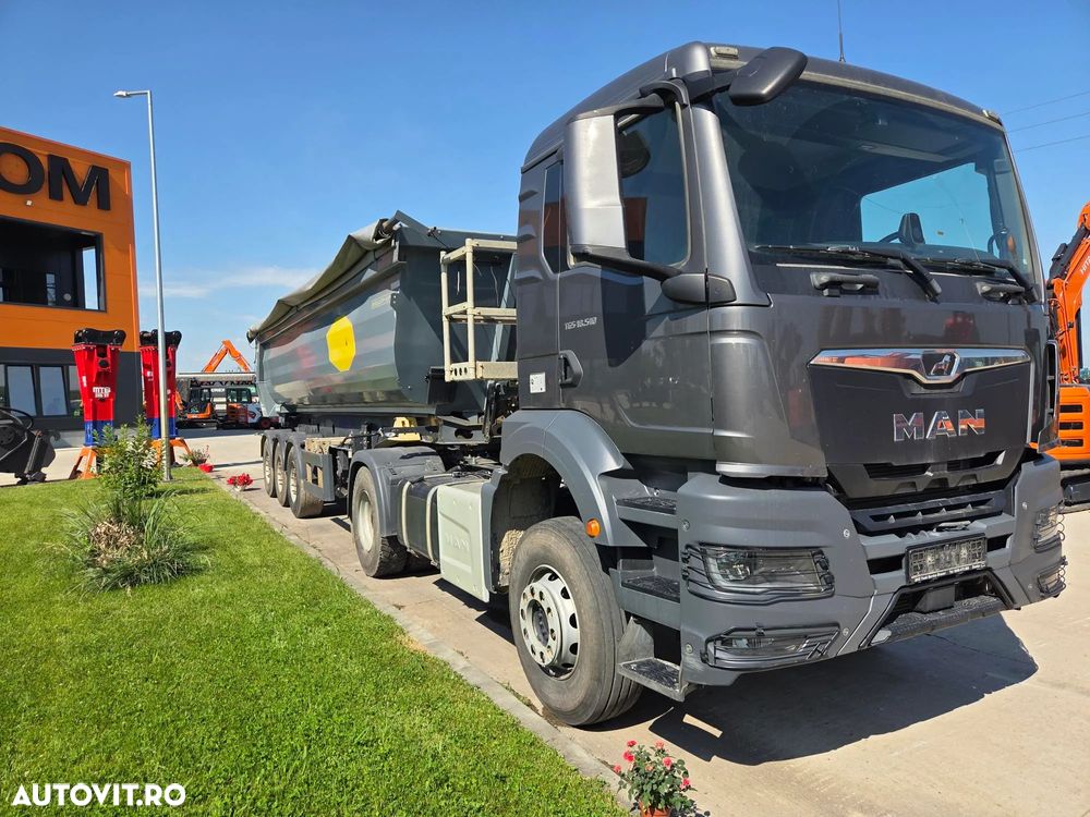 MAN TGS 18.510 4x2, 2023, 130.117km, kit BASCULARE, anv 80% ok, cutie AUTOMATA, bara metalica, posibilitate leasing 4 ani, Pret AUTOTRACTOR 63.900 EUR+Tva si pret ANSAMBLU cu MEILLER 2023, 28mc-89.900 EUR+Tva - 38