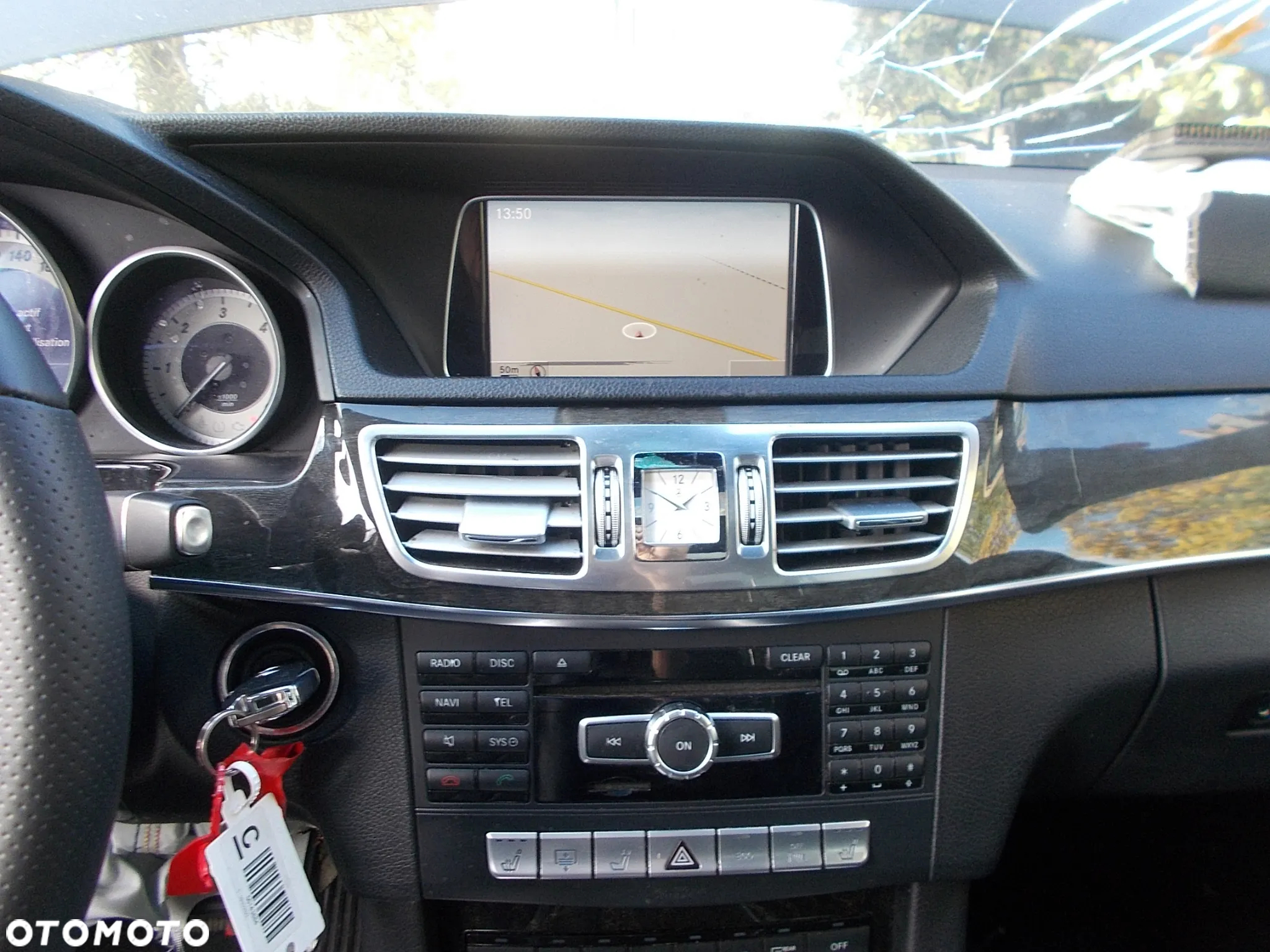 Radio nawigacja wyświetlacz W212 LIFT panel klimatyzacji kratka nawiewu listwa dekor - 4
