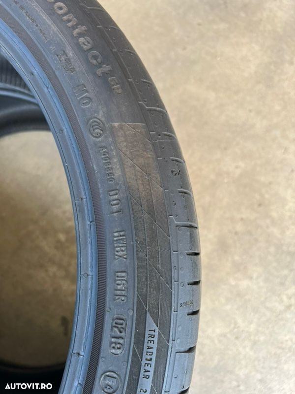 vând 2 anvelope 235/40/20 continental de vară la 6mm - 8