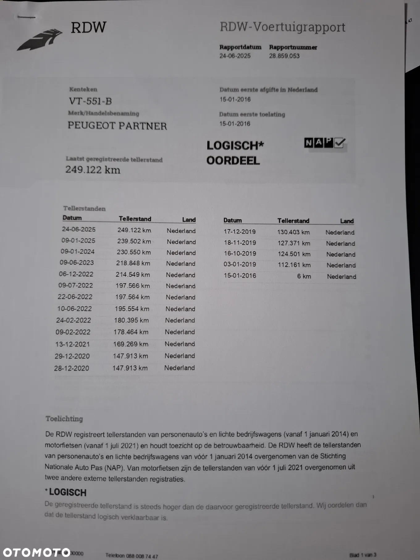 Peugeot Partner 2016 LIFT LONG DŁUGI KLIMA 3OSOBOWY - 34