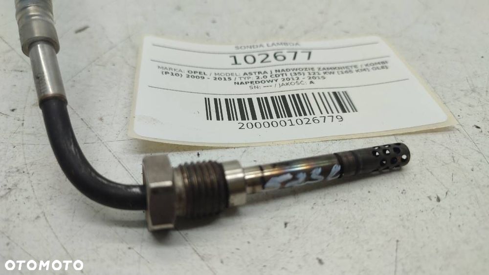 CZUJNIK DPF SPALIN ASTRA J 2.0 CDTI - 2