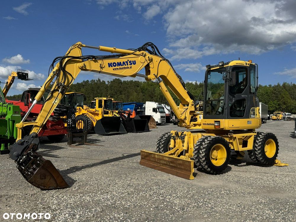 Komatsu PW 98 MR 8 Pług + Podpory 10ton Szybkozłącze - 2