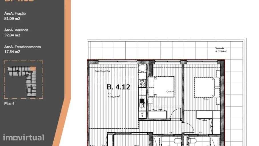 Apartamento T2+1 Novo c/ Lugar de Garagem em Mafamude - Grande imagem: 2/20