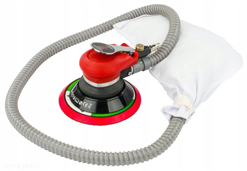 SZLIFIERKA PNEUMATYCZNA OSCYLACYJNA MIMOŚRODOWA 2X PAD 150mm 125mm 24X PAPIER - 6