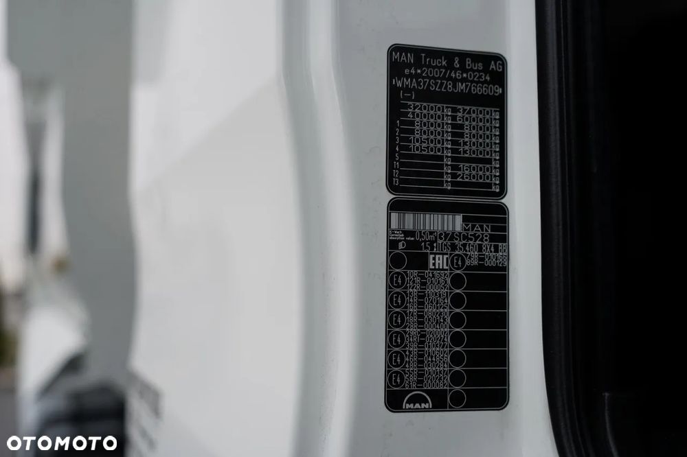 MAN TGS 35.460 / 8X4 / WYWROTKA TYLNOZSYPOWA  / HYDROKLAPA / MEILLER KIPPER / AUTOMAT / EURO 6 - 37