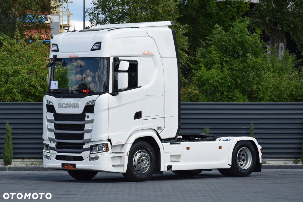 Scania 500S / FULL AIRMATIC / HYDRAULIKA / RETARDER / KLIMATYZACJA POSTOJOWA / ACC / KLIMA / 2 ZBIORNIKI PALIWA / FULL LEDY / FULL SPOILERY / SERWISOWANA / SPROWADZONA - 1