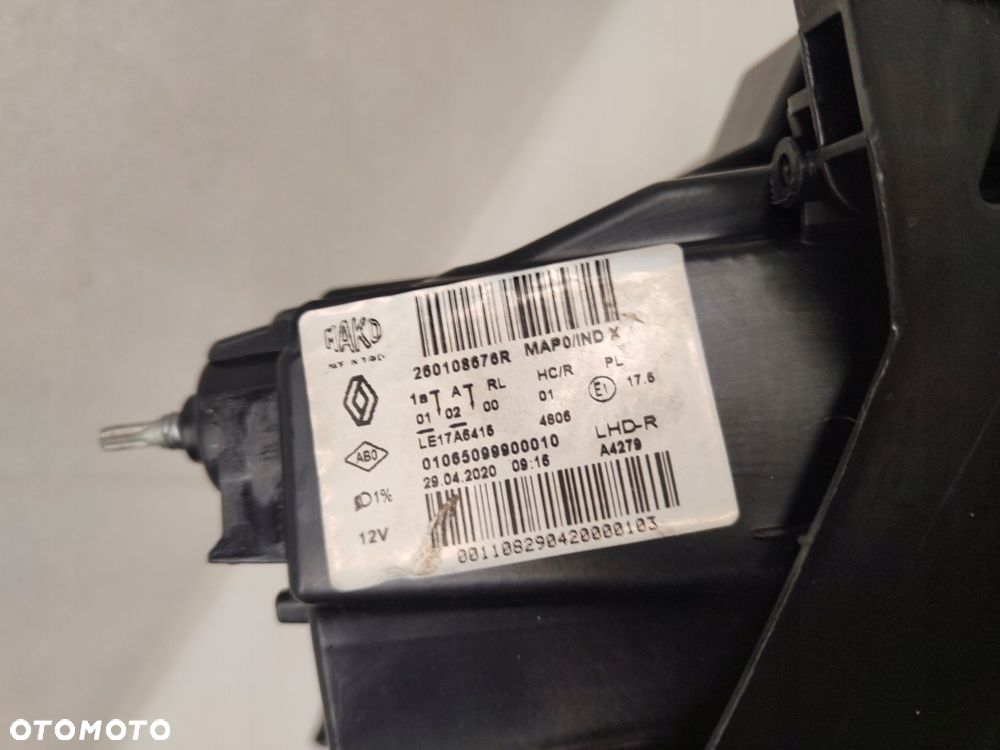 renault clio v full led lampa prawy przód 260108676r - 6